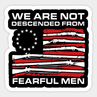 Rush Limbaugh We Are Not Descended From Fearful Men Sticker